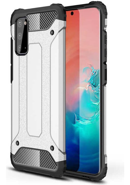 Galaxy S20 Fe Kılıf Çift Katmanlı Tank Silikon Kapak