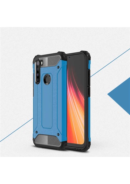 Xiaomi Redmi Note 8 Kılıf Çift Katmanlı Tank Silikon Kapak