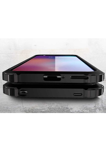 Xiaomi Mi 10 Lite Kılıf Çift Katmanlı Tank Silikon Kapak