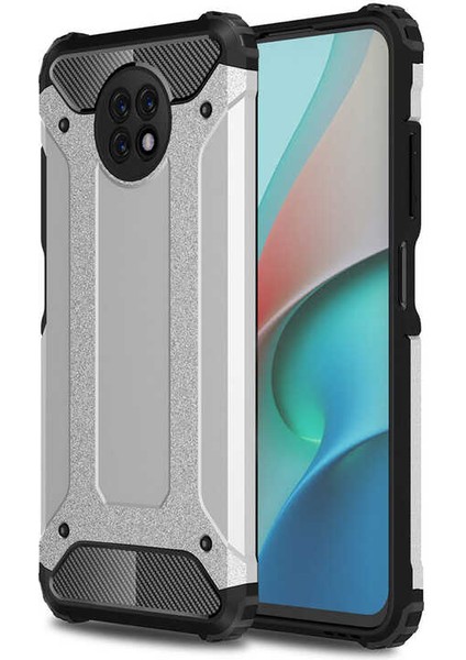Xiaomi Redmi Note 9 5g Kılıf Çift Katmanlı Tank Silikon Kapak