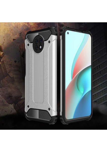 Xiaomi Redmi Note 9 5g Kılıf Çift Katmanlı Tank Silikon Kapak