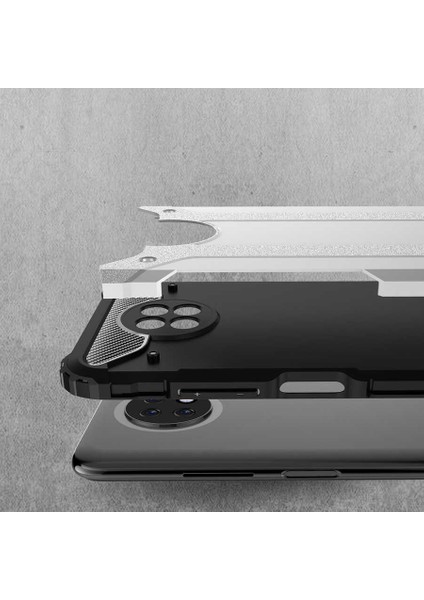Xiaomi Redmi Note 9 5g Kılıf Çift Katmanlı Tank Silikon Kapak