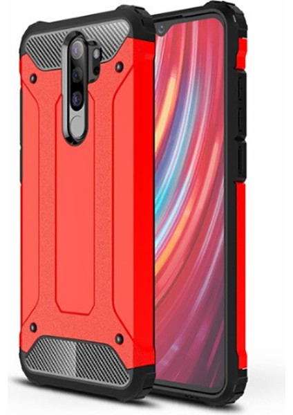 Xiaomi Redmi Note 8 Pro Kılıf Çift Katmanlı Tank Silikon Kapak