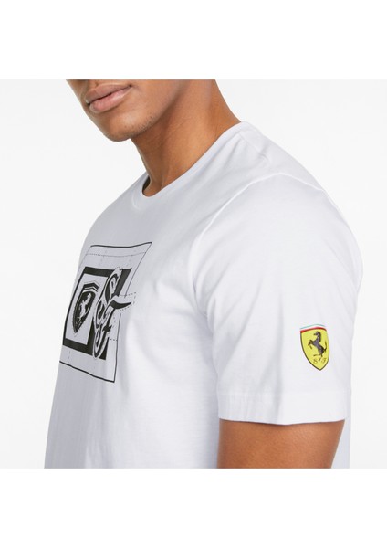 Scuderıa Ferrarı Race Grafikli Erkek T-Shirt