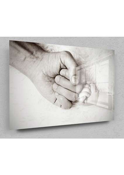 Baba Bebek Elleri Cam Tablo, Bebek Tablo, Çocuk Odası Tablo,duvar Dekor,büyük Tablo, Cam Duvar Tablo fiyatları