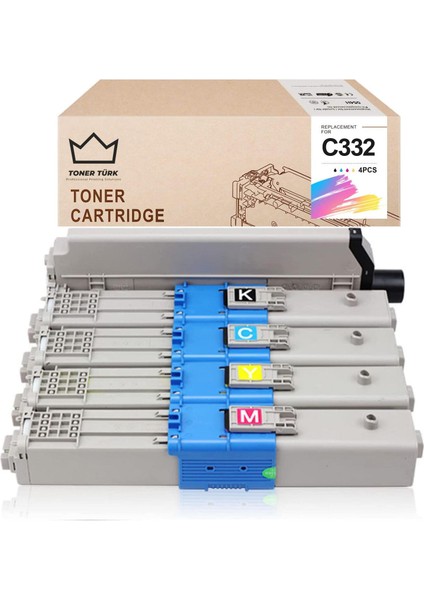 Oki C332 / MC363 Muadil Toneri Set - A Plus