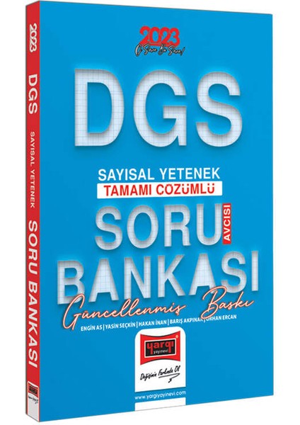 2023 DGS Soru Avcısı Tamamı Çözümlü Sayısal Yetenek Soru Bankası