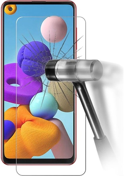 Samsung Galaxy A21S Ekran Koruyucu 2 Adet Temperli Kırılmaz Cam