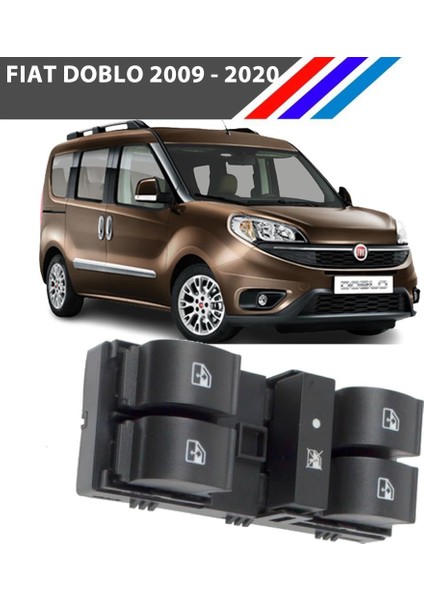 Fiat Doblo 3 Kasa Cam Açma Kumanda Düğmesi Sol Taraf 12 Fişli