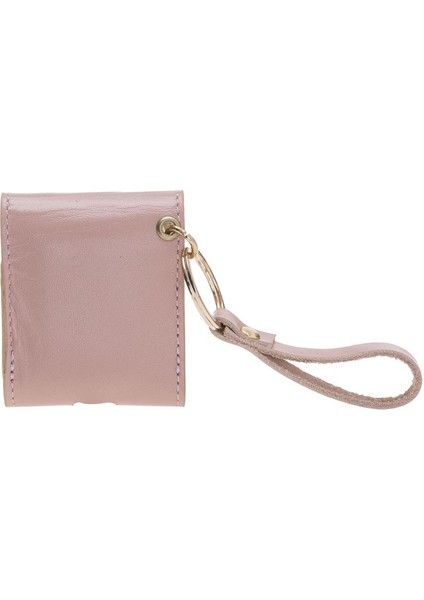 Apple Airpods 2.nesil Uyumlu Deri Kılıf Mai Snap Nu2 Pembe