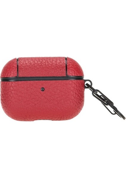 Apple Airpods Pro Uyumlu Deri Kılıf Juni Erc2 Kırmızı modelleri