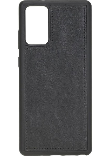Samsung Galaxy Note 20 Uyumlu Deri Cüzdanlı Kılıf Rst1 Siyah