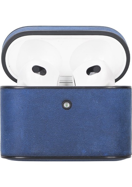 Casquet Apple Airpods 3.nesil Uyumlu Deri Kılıf G21 Mavi fırsatları