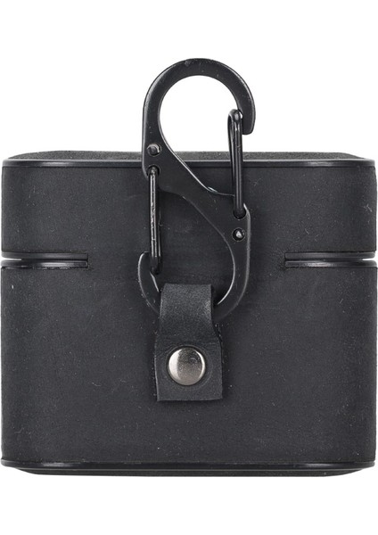 Casquet Apple Airpods 3.nesil Uyumlu Deri Kılıf G1 Siyah modelleri