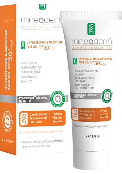 Uv Protection & Matifying Face Gel SPF50+ 50 ml