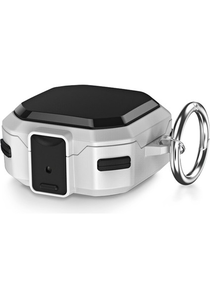 Galaxy Buds Live ile Uyumlu Kılıf Darbeye Dayanıklı Bungalow Sert Koruyucu Kılıf + Askılık