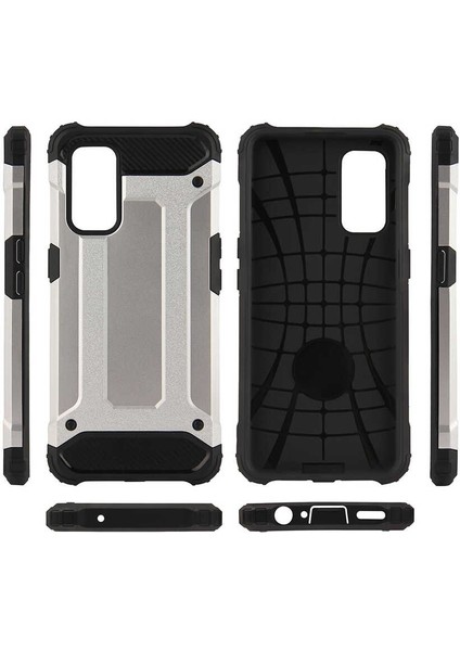 Oppo Reno 5 5g Kılıf Çift Katmanlı Tank Silikon Kapak