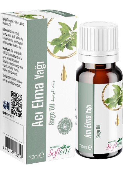 Acı Elma Yağı(Adaçayı) 20 ml