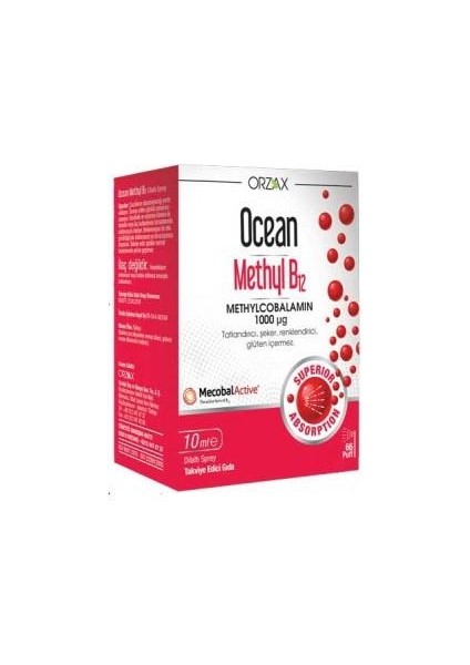 Ocean Methyl B12 10 Ml - Takviye Edici Gıda