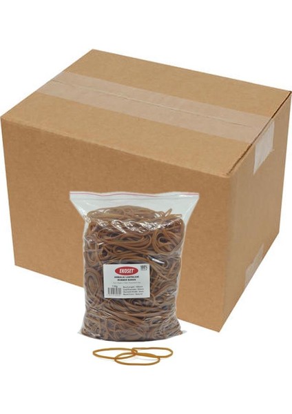 180 mmX3 mm Geniş Kauçuk Paket Ambalaj Lastiği 12KG Koli (180X3)