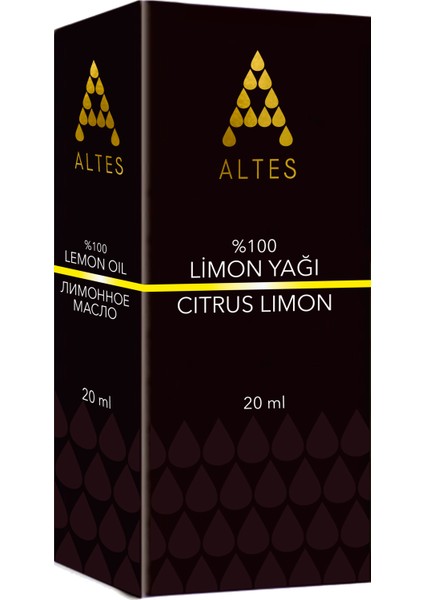 %100 Saf Limon Uçucu Yağı / Lemon Oil / Citrus Limon 20ML