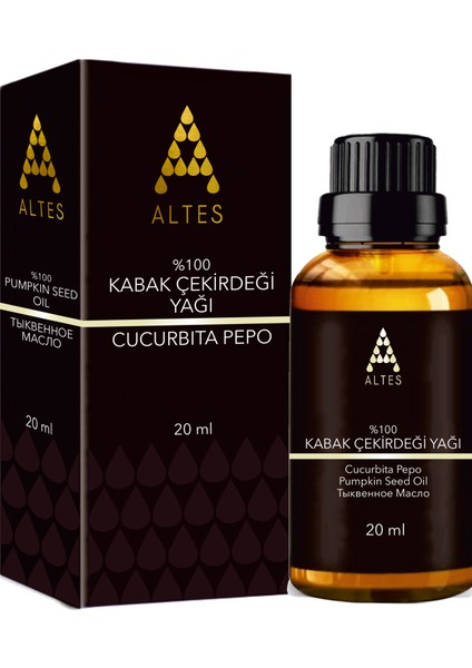 %100 Saf Kabak Çekirdek Yağı / Pumpkin Seed Oil / Soğuk Sıkım 20ML