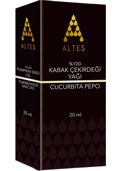 %100 Saf Kabak Çekirdek Yağı / Pumpkin Seed Oil / Soğuk Sıkım 20ML