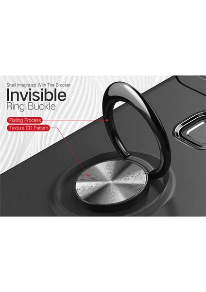 Huawei P10 Lite Kılıf Metal Yüzüklü Standlı Yumuşak Ravel Silikon Kapak fırsatları