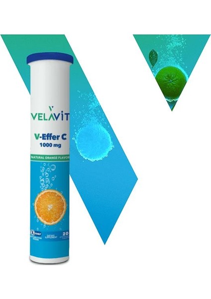 V-Effer C 1000 Mg Takviye Edici Gıda 20 Tablet