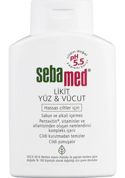 Likit Yüz ve Vücut Temizleyici Jel 200 ml