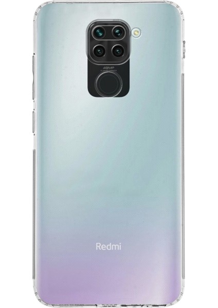 Xiaomi Redmi Note 9 Kapak Kamera Korumalı Tıpalı Şeffaf Silikon Kılıf