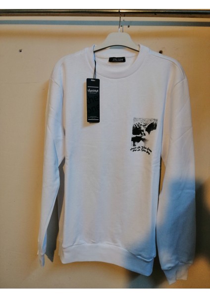 The One Bisiklet Yaka  Sweatshirt