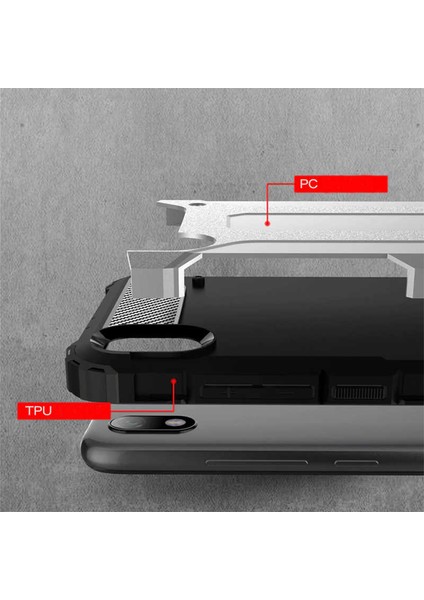 Xiaomi Redmi 7A Kılıf Çift Katmanlı Tank Silikon Kapak fırsatları