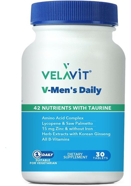 V-Mens Daily Takviye Edici Gıda 30 Tablet