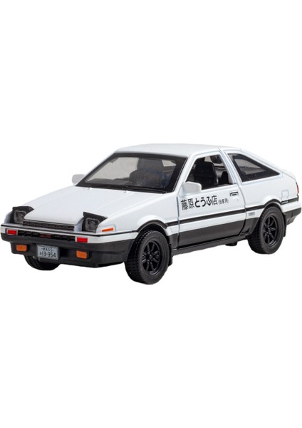 Fujiwara AE86 Araba Modeli Oyuncak - Beyaz (Yurt Dışından)