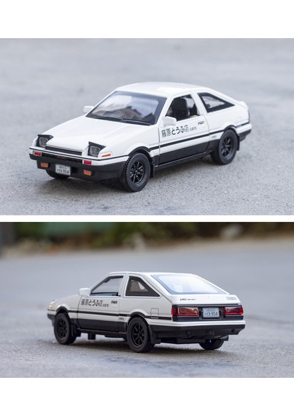 Fujiwara AE86 Araba Modeli Oyuncak - Beyaz (Yurt Dışından)