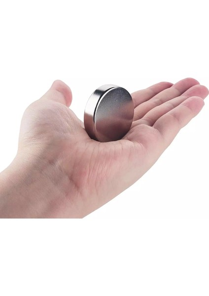 Çok Güçlü Neodyum Mıknatıs Yuvarlak 30x10 mm - Nadir Toprak Mıknatısı (1 Adet)