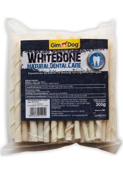 Mordimi Burgu Çubuk 5''-6 gr 50LI White