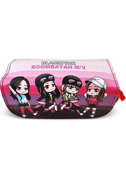 Büyük Kapasiteli Kpop Kalem Kutusu - Pembe (Yurt Dışından)