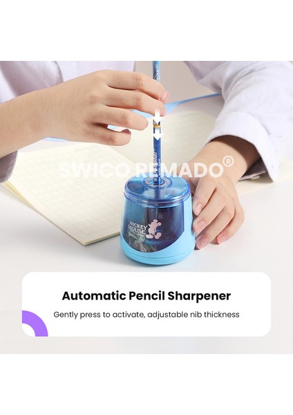 Otomatik Elektrikli Kalemtıraş - Açık Mavi (Yurt Dışından) fiyatları