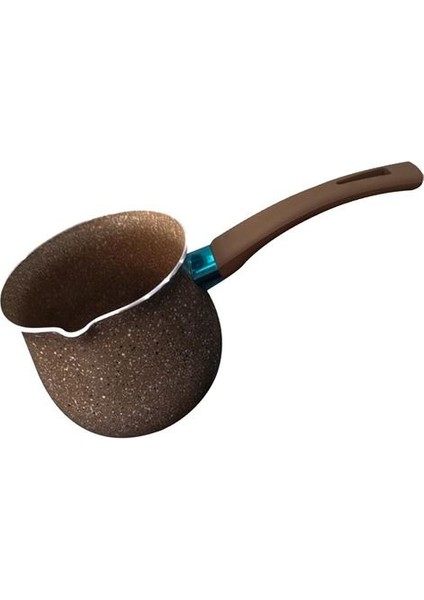 8 cm Tek Kolu Anti Haşlanma Cezve Yapışmaz Tava Mini Süt Pot BOM666 | Kahve Kapları