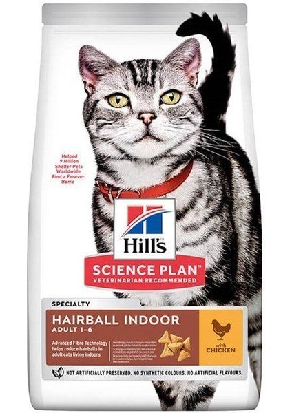 Hairball Indoor Tavuklu Tüy Yumağı Önleyici Kedi Maması 1.5 kg