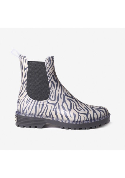 Kadın Yağmur Botu Calvi Toni Pons Ankle Boot Water Zebra