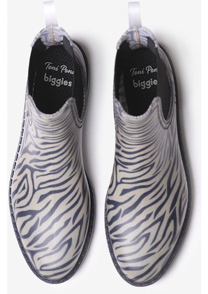 Kadın Yağmur Botu Calvi Toni Pons Ankle Boot Water Zebra modelleri