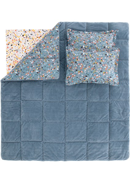 Bedding Terazzo Tek Kişilik Triola Set - Indigo