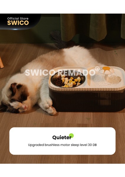 Hazneli Çelik Taslı Kedi-Köpek Mama ve Su Kabı Seti 3 lt. - Beyaz (Yurt Dışından) fırsatları