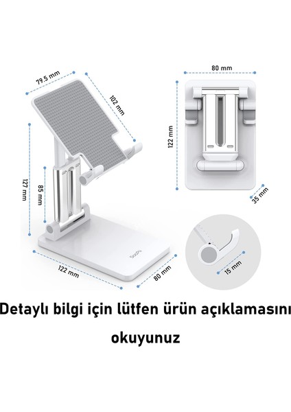 DM01Pro Masaüstü Tablet ve Telefon Tutucu Stant