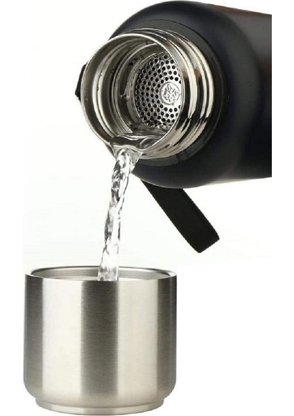 Paslanmaz Vakumlu Termos Siyah 1500 ml