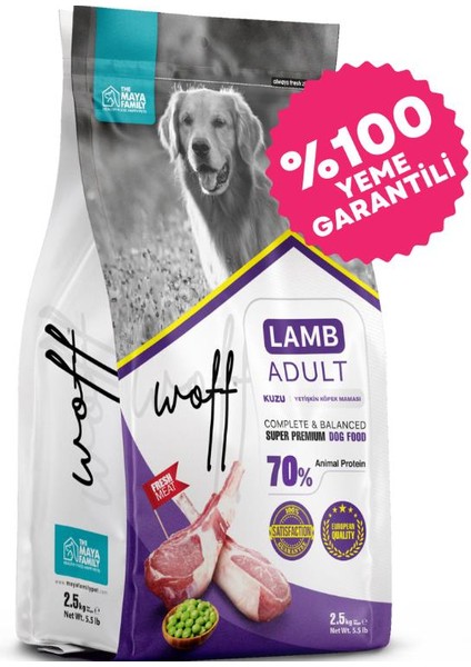 Super Premium Kuzu Etli Yetişkin Köpek Maması 2.5 kg