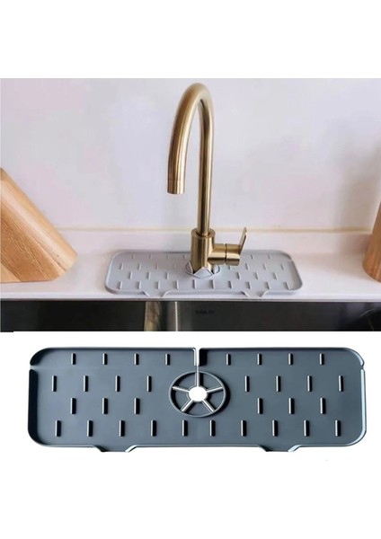 Silikon Musluk Matı Mutfak Banyo Musluk Arkası